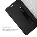 iPhone 11 Pro Max Slim Flip-deksel med kortluke - Svart