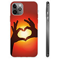 iPhone 11 Pro Max TPU-deksel - Hjertesilhuett