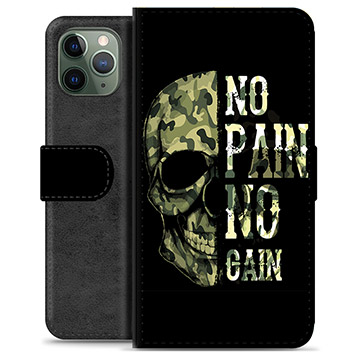 iPhone 11 Pro Premium Lommebok-deksel - No Pain, No Gain