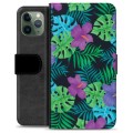 iPhone 11 Pro Premium Lommebok-deksel - Tropiske Blomster