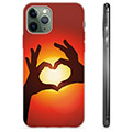 iPhone 11 Pro TPU-deksel - Hjertesilhuett