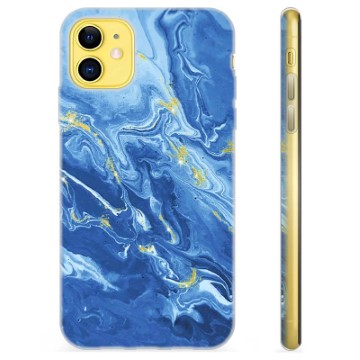 iPhone 11 TPU-deksel - Fargerik Marmor