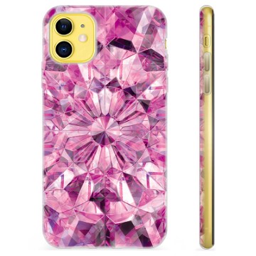 iPhone 11 TPU-deksel - Rosa Krystall