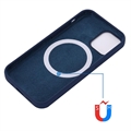 iPhone 12 Mini Liquid Silikondeksel - MagSafe-kompatibel - Mørkeblå