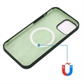 iPhone 12 Mini Liquid Silikondeksel - MagSafe-kompatibel - Mørkegrønn