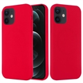 iPhone 12 Mini Liquid Silikondeksel - MagSafe-kompatibel - Rød