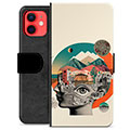 iPhone 12 mini Premium Lommebok-deksel - Abstrakt Collage