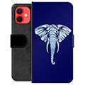iPhone 12 mini Premium Lommebok-deksel - Elefant