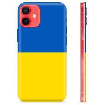 iPhone 12 mini TPU-deksel Ukrainsk flagg - Gul og lyseblå