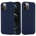 iPhone 12/12 Pro Liquid Silikondeksel - MagSafe-kompatibel - Mørkeblå