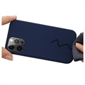iPhone 12/12 Pro Liquid Silikondeksel - MagSafe-kompatibel (Åpen Emballasje - Bulk)  - Mørkeblå