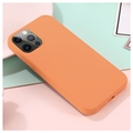 iPhone 12/12 Pro Liquid Silikondeksel - MagSafe-kompatibel - Oransje
