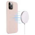 iPhone 12/12 Pro Liquid Silikondeksel - MagSafe-kompatibel - Rosa