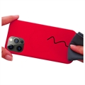 iPhone 12/12 Pro Liquid Silikondeksel - MagSafe-kompatibel - Rød