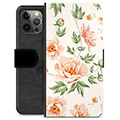 iPhone 12 Pro Max Premium Lommebok-deksel - Floral