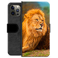 iPhone 12 Pro Max Premium Lommebok-deksel - Løve