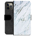 iPhone 12 Pro Max Premium Lommebok-deksel - Marmor