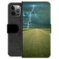 iPhone 12 Pro Max Premium Lommebok-deksel - Storm