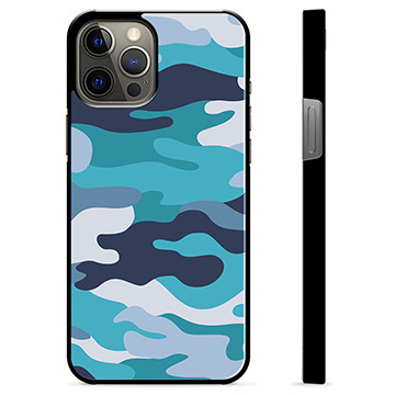 iPhone 12 Pro Max Beskyttelsesdeksel - Blå Kamuflasje