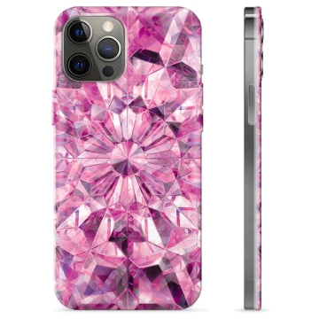 iPhone 12 Pro Max TPU-deksel - Rosa Krystall
