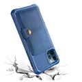 iPhone 12 Pro Max TPU-deksel med klaff - Blå