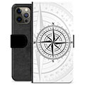 iPhone 12 Pro Max Premium Lommebok-deksel - Kompass