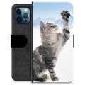iPhone 12 Pro Premium Lommebok-deksel - Kat