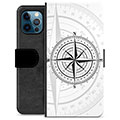iPhone 12 Pro Premium Lommebok-deksel - Kompass