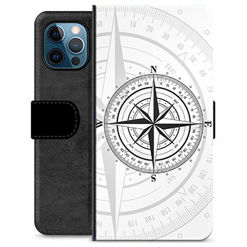 iPhone 12 Pro Premium Lommebok-deksel - Kompass