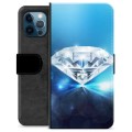 iPhone 12 Pro Premium Lommebok-deksel - Diamant