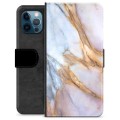 iPhone 12 Pro Premium Lommebok-deksel - Elegant Marmor