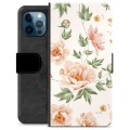 iPhone 12 Pro Premium Lommebok-deksel - Floral