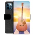 iPhone 12 Pro Premium Lommebok-deksel - Gitar