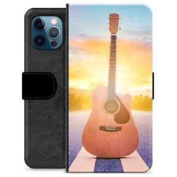 iPhone 12 Pro Premium Lommebok-deksel - Gitar