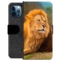 iPhone 12 Pro Premium Lommebok-deksel - Løve