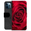 iPhone 12 Pro Premium Lommebok-deksel - Rose