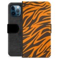 iPhone 12 Pro Premium Lommebok-deksel - Tiger