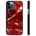 iPhone 12 Pro Beskyttelsesdeksel - Rød Marmor