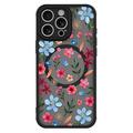 iPhone 12 Pro Stilig beskyttende magnetisk-deksel - fargerike blomster