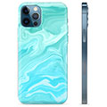 iPhone 12 Pro TPU-deksel - Blå Marmor