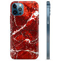 iPhone 12 Pro TPU-deksel - Rød Marmor