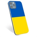 iPhone 12 Pro TPU-deksel Ukrainsk flagg - Gul og lyseblå