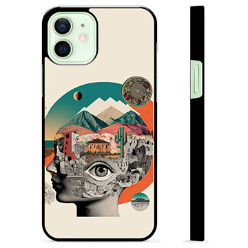 iPhone 12 Beskyttelsesdeksel - Abstrakt Collage