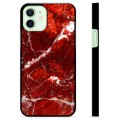 iPhone 12 Beskyttelsesdeksel - Rød Marmor