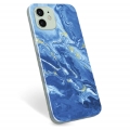 iPhone 12 TPU-deksel - Fargerik Marmor