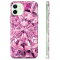 iPhone 12 TPU-deksel - Rosa Krystall
