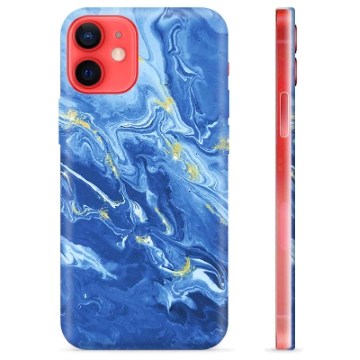 iPhone 12 mini TPU-deksel - Fargerik Marmor