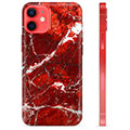 iPhone 12 mini TPU-deksel - Rød Marmor
