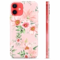 iPhone 12 mini TPU-deksel - Akvarell Blomster