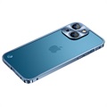 iPhone 13 Metall Bumper med Herdet Glass Bakbeskytter